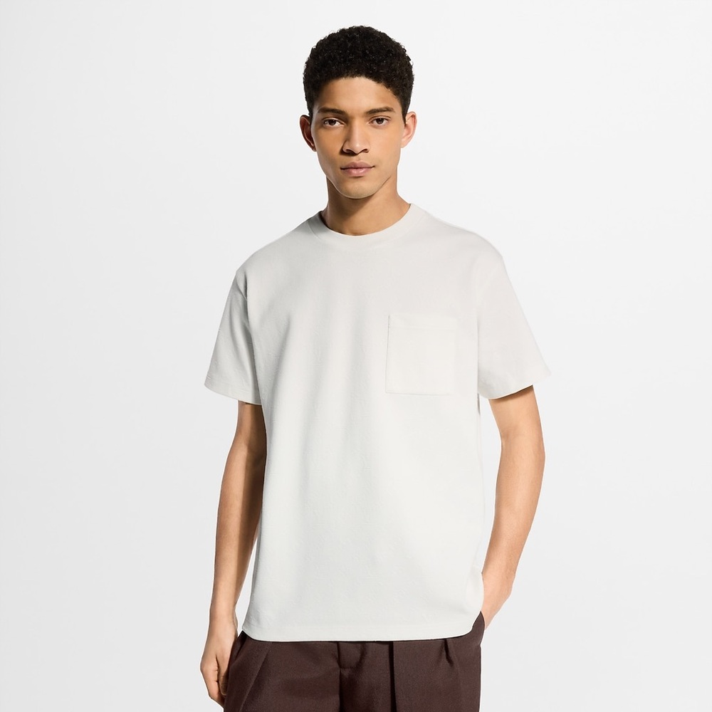 Louis Vuitton Pocket Monogram White T-shirt